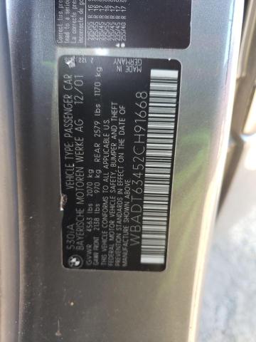 WBADT63452CH91668 BMW 530 I Automatic