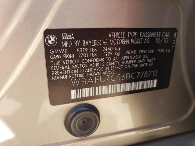 WBAFU7C53BC778712 BMW 5 Series