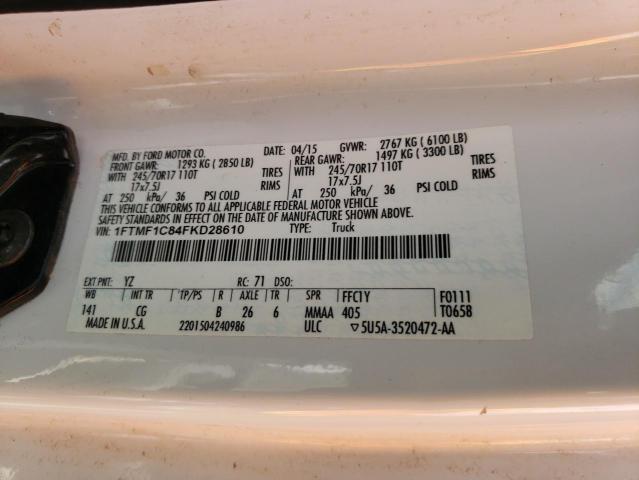 2015 FORD F150 - 1FTMF1C84FKD28610