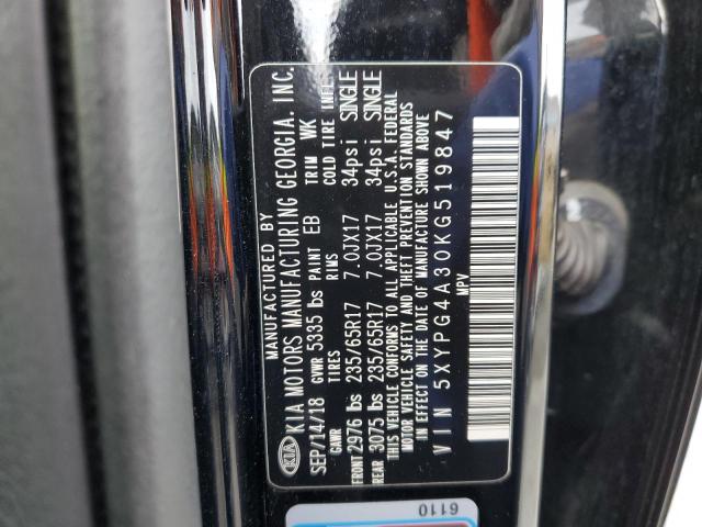 5XYPG4A30KG519847 KIA SORENTO L