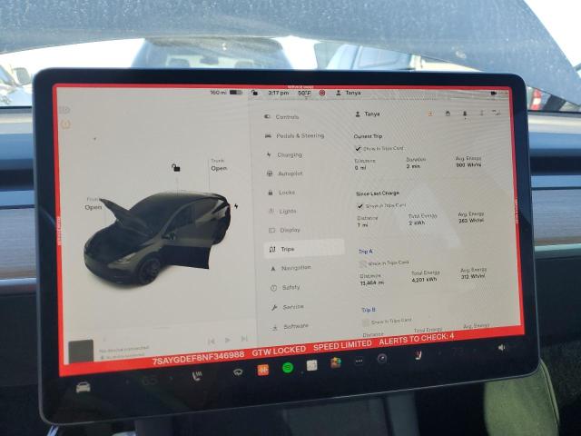 7SAYGDEF8NF346988 Tesla Model Y