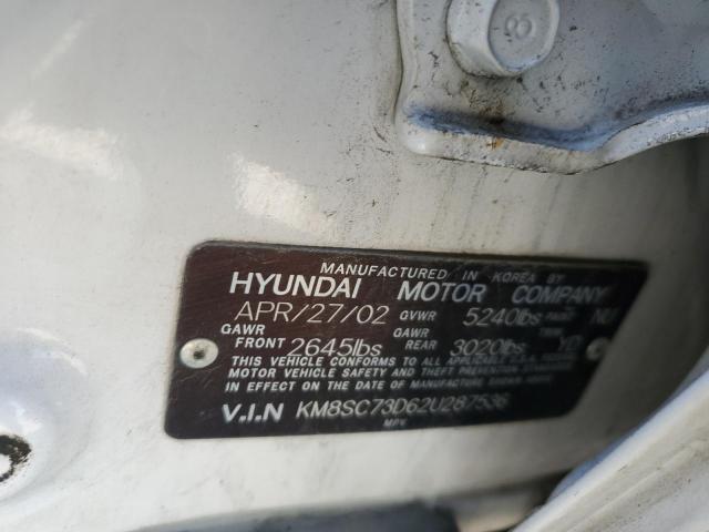 KM8SC73D62U287536 2002 Hyundai Santa Fe Gls