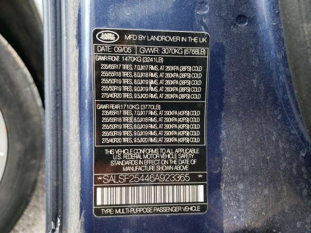 SALSF25446A923365 Land Rover Range Rover Sport Hse
