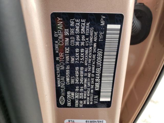 2020 HYUNDAI NEXO LIMIT - KM8J84A66LU006997