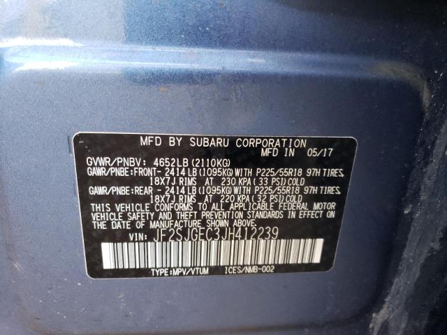 JF2SJGEC3JH412239 Subaru Forester 2.0xt Premium