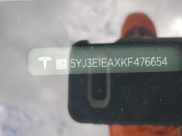 5YJ3E1EAXKF476654 Tesla MODEL 3