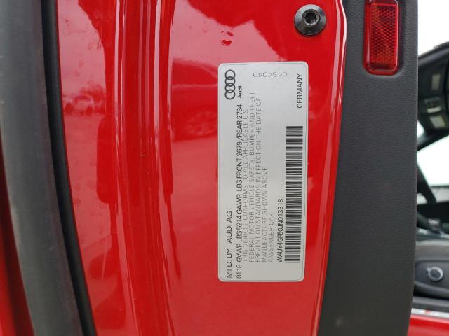 2018 AUDI S5 PREMIUM - WAUY4GF50JN013318