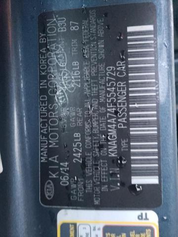 KNAGM4A74F5545729 KIA Optima Lx