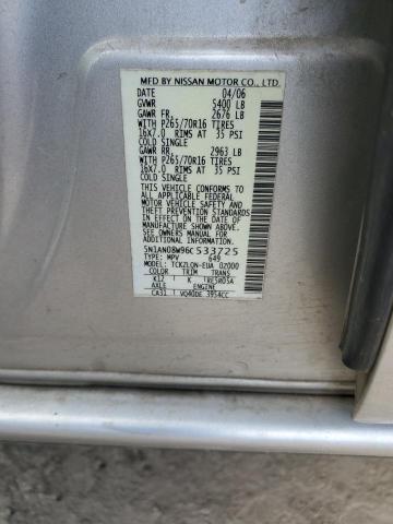5N1AN08W96C533725 Nissan Xterra Off Road