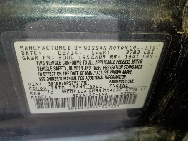 3N1AB7AP5EY217109 Nissan SENTRA S
