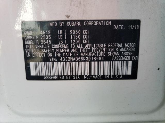 4S3BNAB68K3018684 Subaru Legacy 2.5i