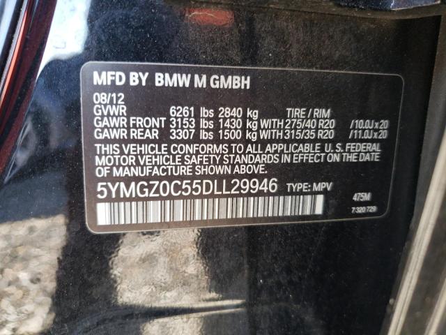 5YMGZ0C55DLL29946 BMW X6 M