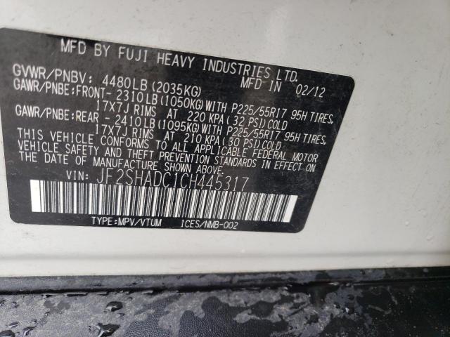 JF2SHADC1CH445317 Subaru Forester 2.5x Premium