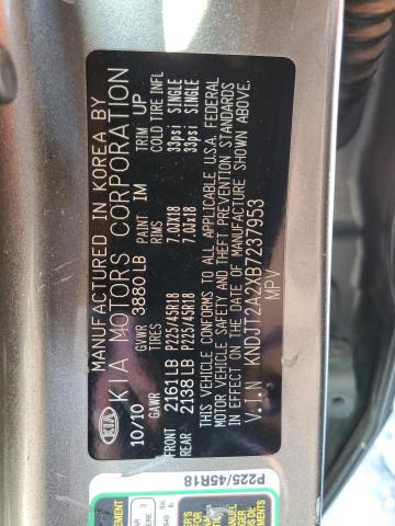 KNDJT2A2XB7237953 KIA SOUL +