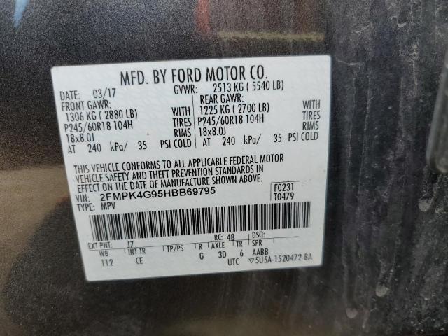 2FMPK4G95HBB69795 2017 FORD EDGE, photo no. 13