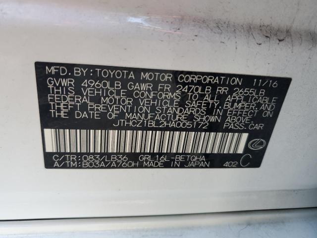 2017 LEXUS GS 350 BAS - JTHCZ1BL2HA005172