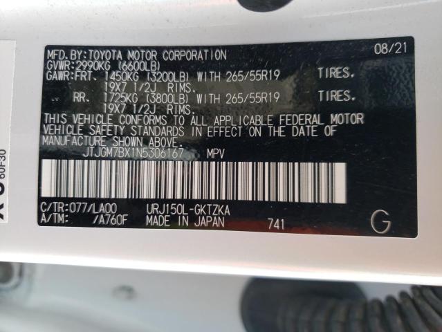 2022 LEXUS GX 460 LUX JTJGM7BX1N5306167
