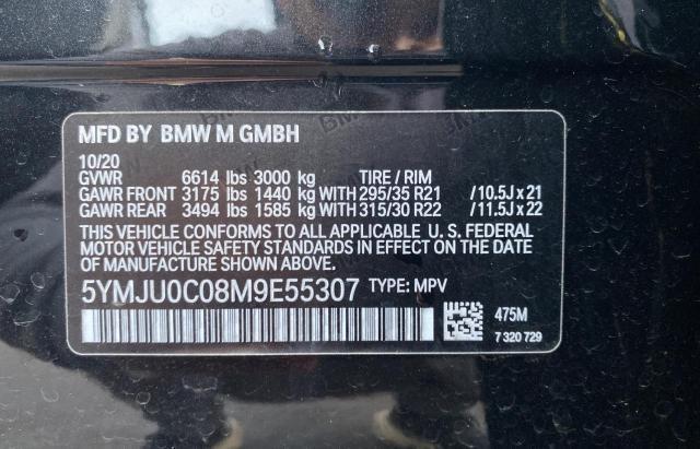 5YMJU0C08M9E55307 BMW X5 M