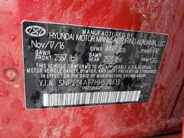 5NPE24AF7HH528613 Hyundai SONATA SE