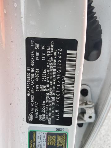 5XXGT4L39HG173478 KIA Optima Lx