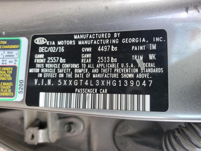 5XXGT4L3XHG139047 KIA Optima Lx