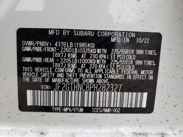 JF2GTHNC8PH282327 Subaru Crosstrek Limited