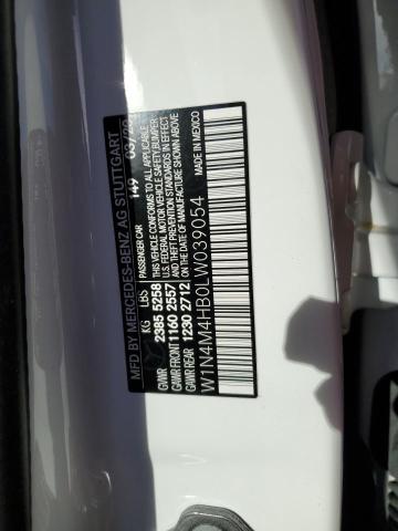 W1N4M4HB0LW039054 Mercedes-Benz Glb 250 4matic