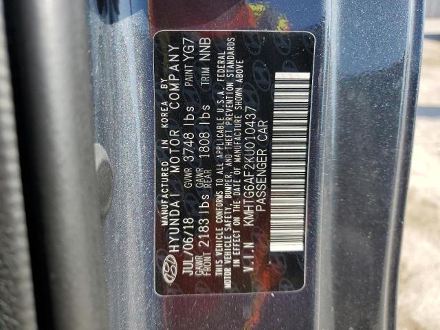 2019 HYUNDAI VELOSTER B - KMHTG6AF2KU010437
