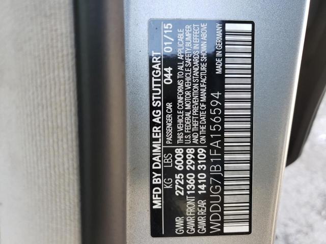 2015 MERCEDES-BENZ S 63 AMG - WDDUG7JB1FA156594