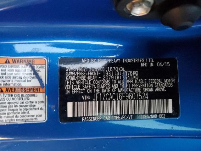 JF1ZCAC16F9607524 Subaru Brz 2.0 Limited