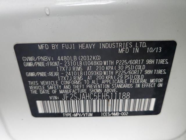 JF2SJAHC5EH511188 Subaru Forester 2.5i Limited