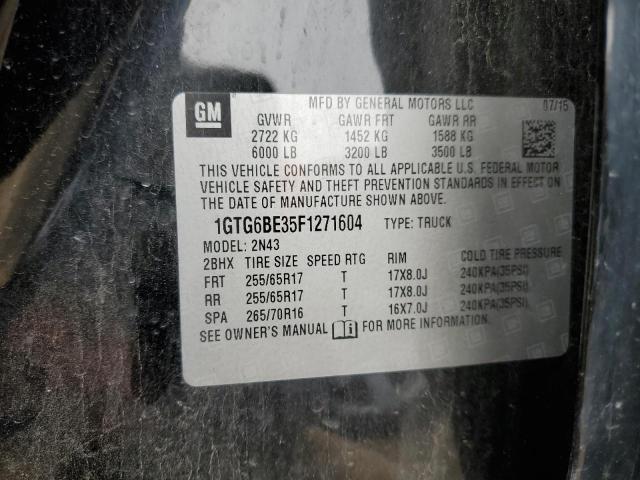 1GTG6BE35F1271604 GMC CANYON SLE