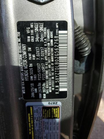 2018 HYUNDAI SANTE FE 5XYZTDLB0JG562768