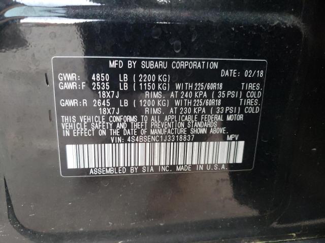 2018 SUBARU OUTBACK 3. 4S4BSENC1J3318837