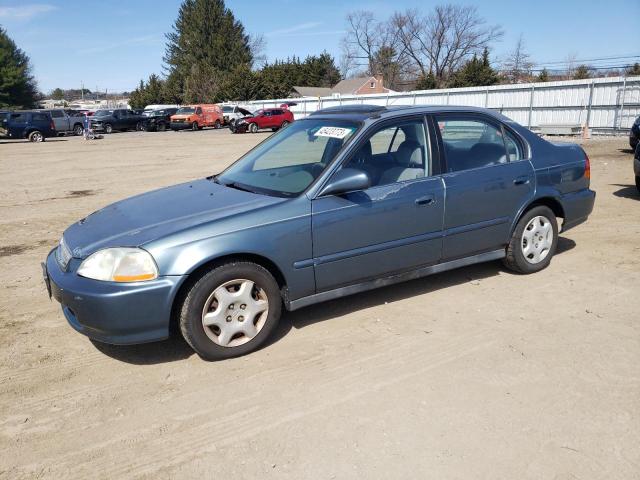 1998 HONDA CIVIC EX BLUE 2HGEJ8649WH595089