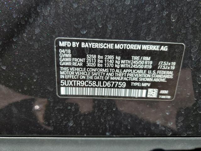 5UXTR9C58JLD67759 BMW X3 Xdrive30i