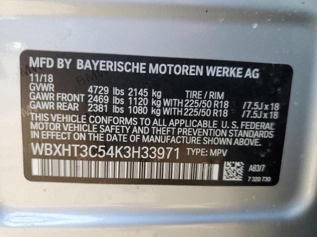 WBXHT3C54K3H33971 BMW X1