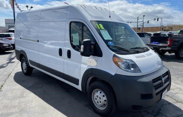 Dodge Promaster salvage cars for sale: 2018 Dodge RAM Promaster 2500 2500 High