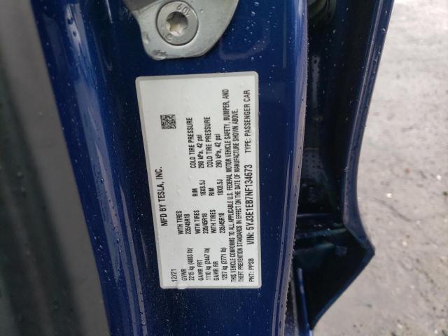 5YJ3E1EB7NF134673 Tesla MODEL 3