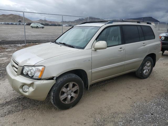 Salvage cars for sale at Las Vegas, NV auction: 2003 Toyota Highlander Limited