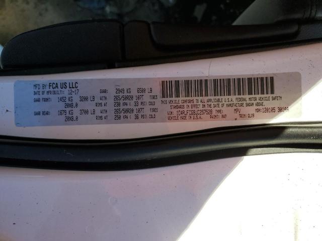 1C4RJFCG9JC257528 Jeep Grand Cherokee Overland