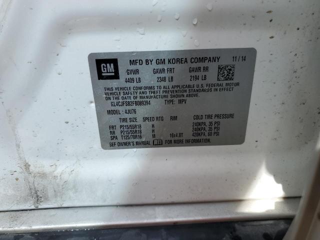2015 BUICK ENCORE CON - KL4CJFSB2FB089394