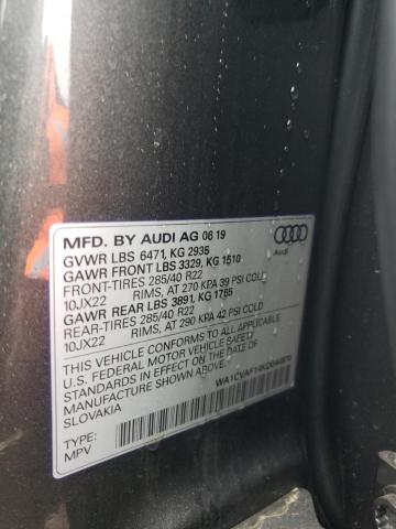 2019 AUDI Q8 PRESTIG WA1CVAF14KD044870