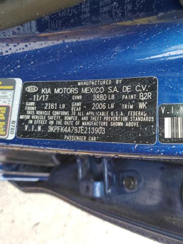 3KPFK4A79JE213903 KIA FORTE LX