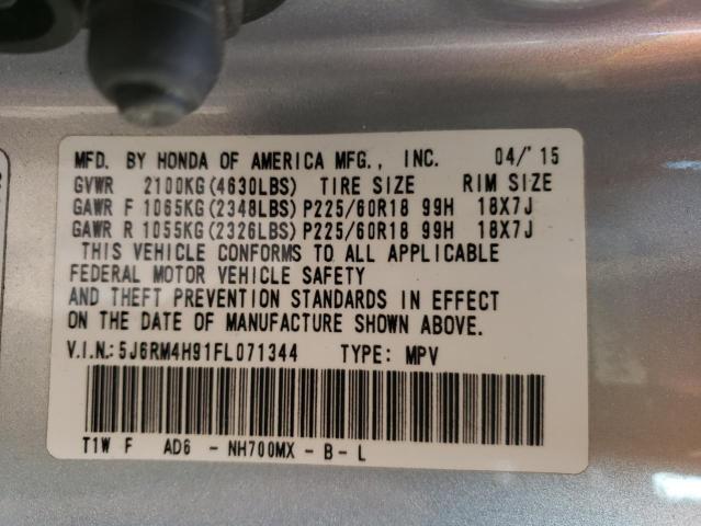5J6RM4H91FL071344 Honda Cr-v Touring
