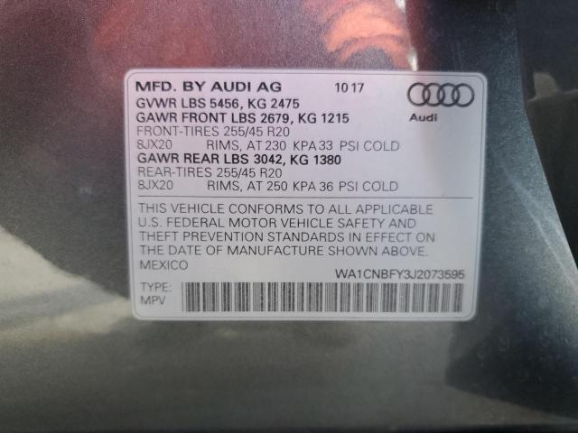 2018 AUDI Q5 PRESTIG - WA1CNBFY3J2073595