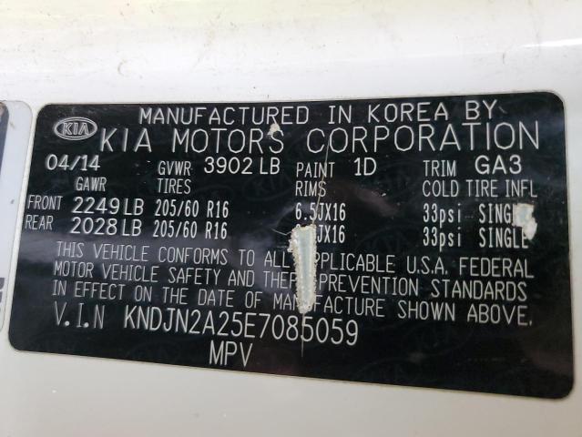 KNDJN2A25E7085059 KIA SOUL