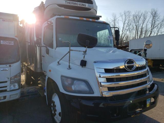 Salvage trucks for sale at Marlboro, NY auction: 2020 Hino 258 268