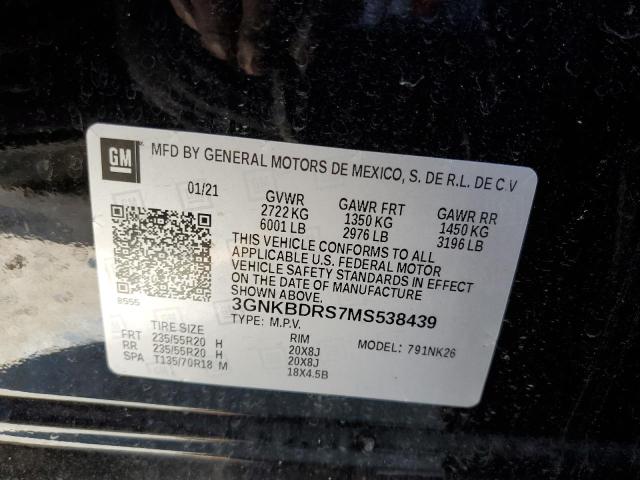 2021 CHEVROLET BLAZER 3LT - 3GNKBDRS7MS538439