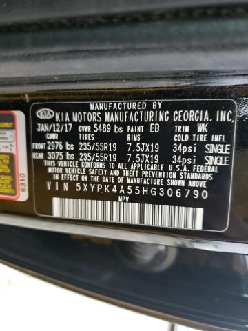 5XYPK4A55HG306790 KIA SORENTO SX